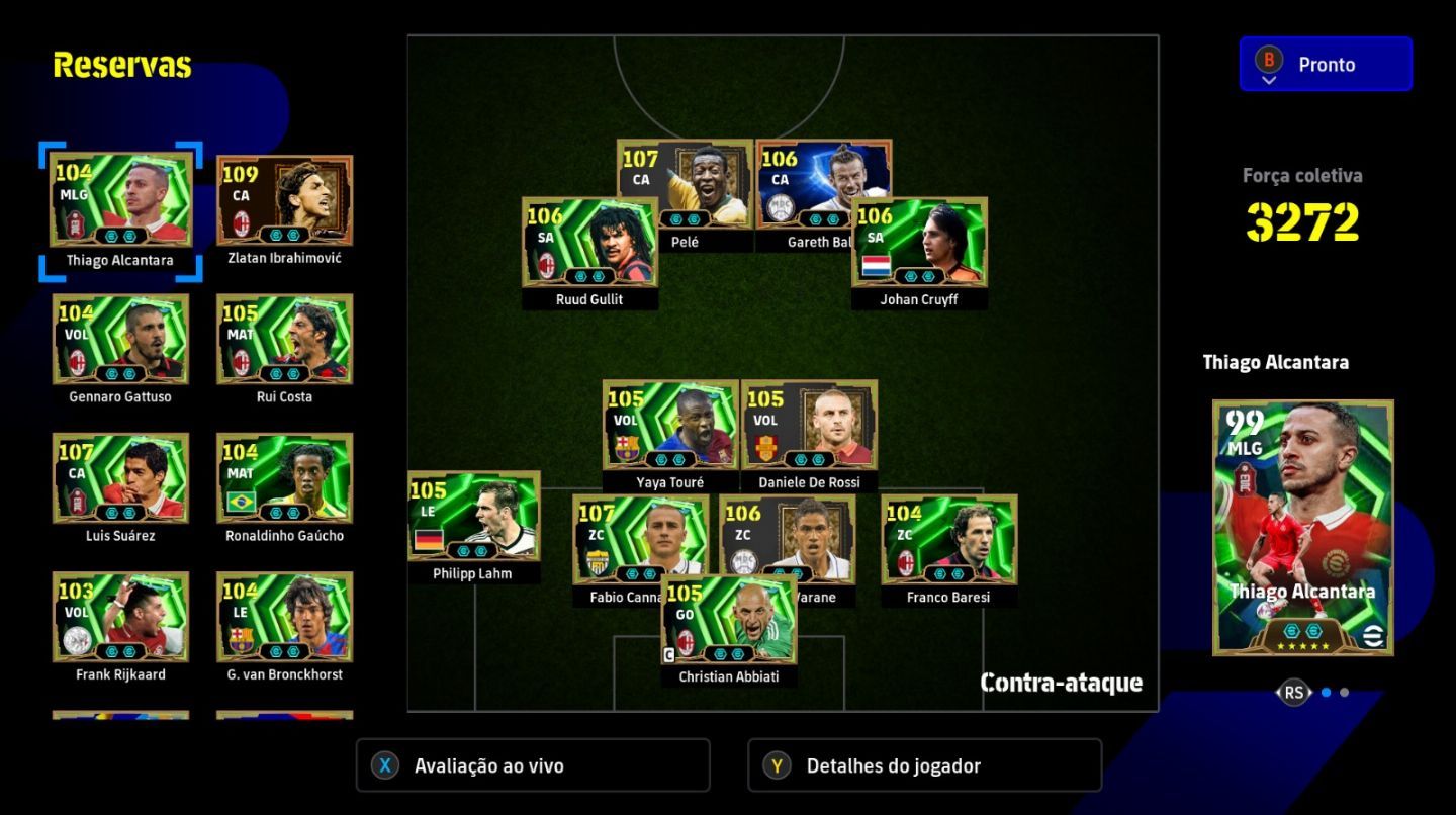 CONTA - EFOOTBALL STEAM - 36 ÉPICOS/BIG TIME (IBRA 109, PELÉ 107, GULLIT)
