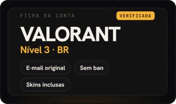 Conta Valorant LVL 3 SEM SKIN