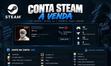 Conta Steam Nível 14 | 23 Jogos