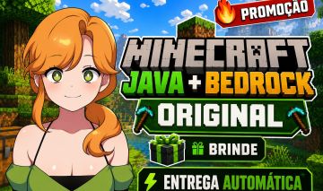 Minecraft Java+Bedrock Original |Full Acesso| Entrega Automática + Brinde