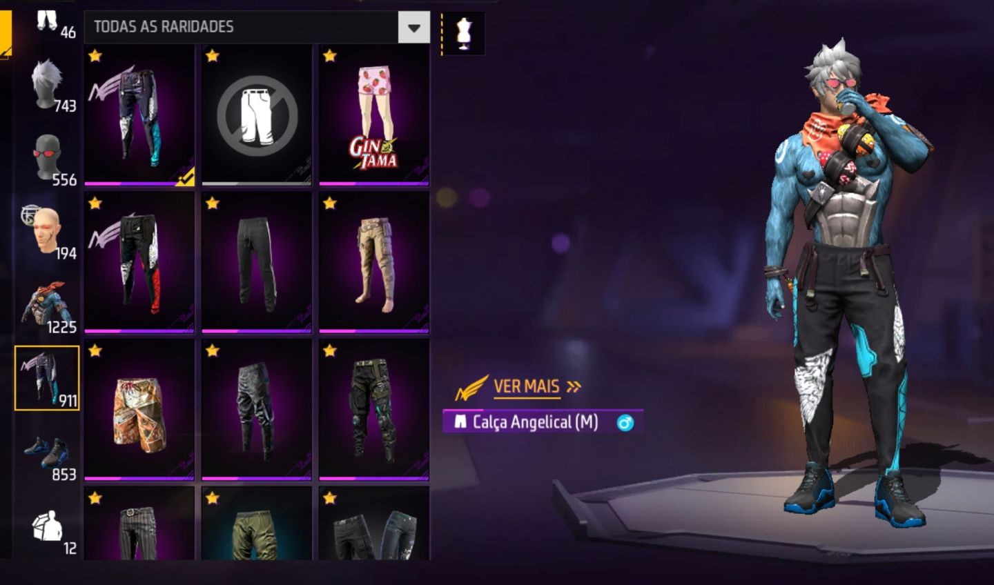 CONTA FREE FIRE FOCADA NO MASCULINO!!