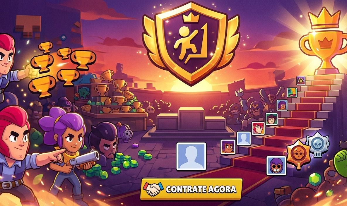 Serviço Profissional Brawl Stars | Push de Troféus & Farm de Maestria