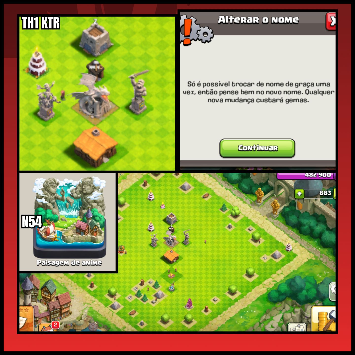 CV1 E CV2 RAROS COM CASTELO E TROCA DE NICK GRÁTIS