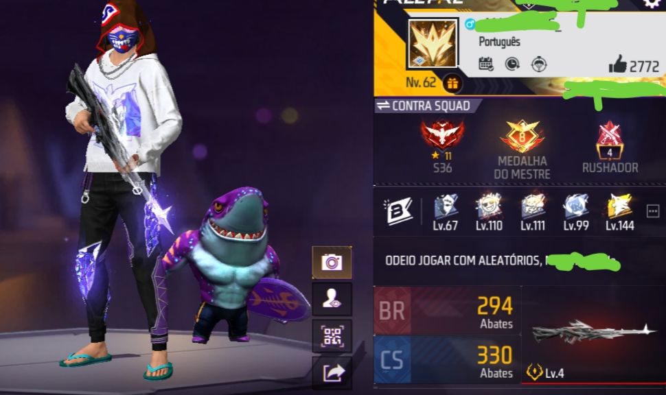 CONTA FF COM CALÇA ANGELICAL ROXA E MAIS!