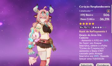 CONTA DE GENSHIN AR58/59 ARMA ASSINATURA VARESA!