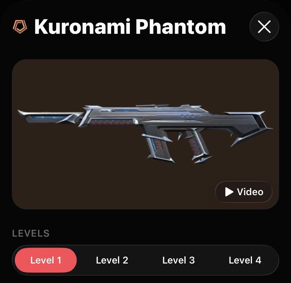 CONTA VALORANT COM SKINS DE FACA,VANDAL, PHANTOM E SHERIFF