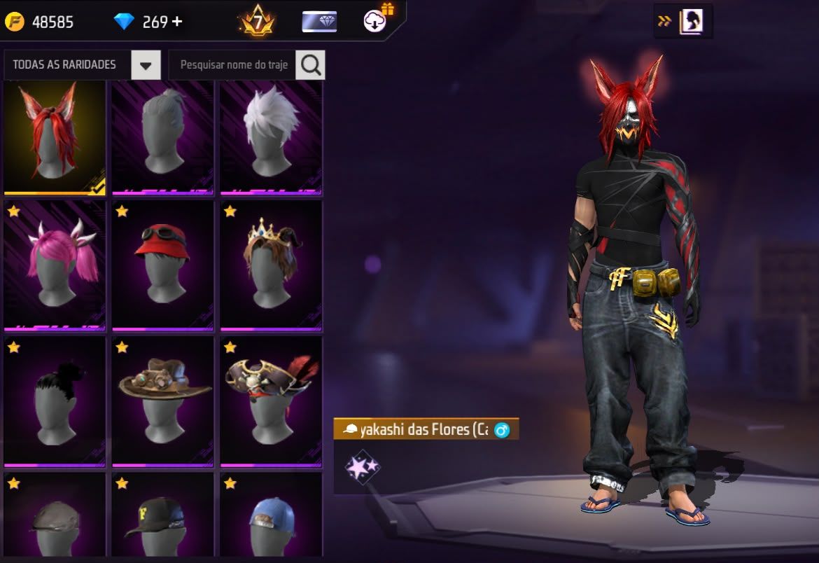 Conta free fire com primeiro segundo terceiro setimo passe bandeirao angelical