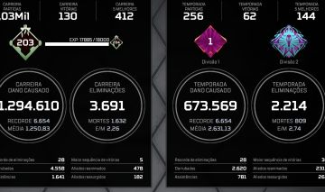 Conta Smurf Apex Legends PSN: 18 Bombs/4K DMg e 5 Série de Wins