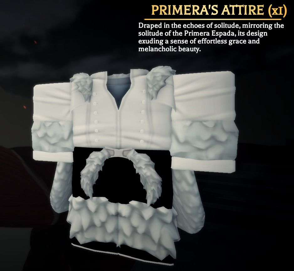 PRIMERAS ATTIRE ROUPA DO PRIMERAS AOTR