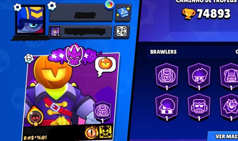 CONTA BRAWL STARS OG | COLEÇÃO COMPLETA + 74K TROFÉUS