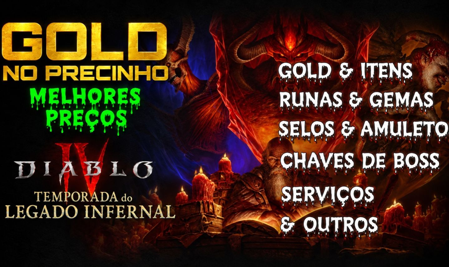 DIABLO 4 TEMPORADA 15 - LEGADO INFERNAL - GOLD - ITENS - DIABLO IV SEASON 15