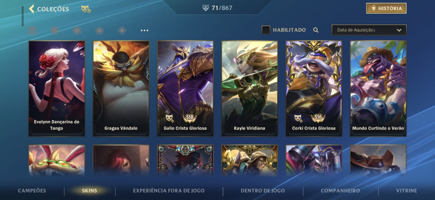 CONTA DE WILD COM LENDA E MONARCA