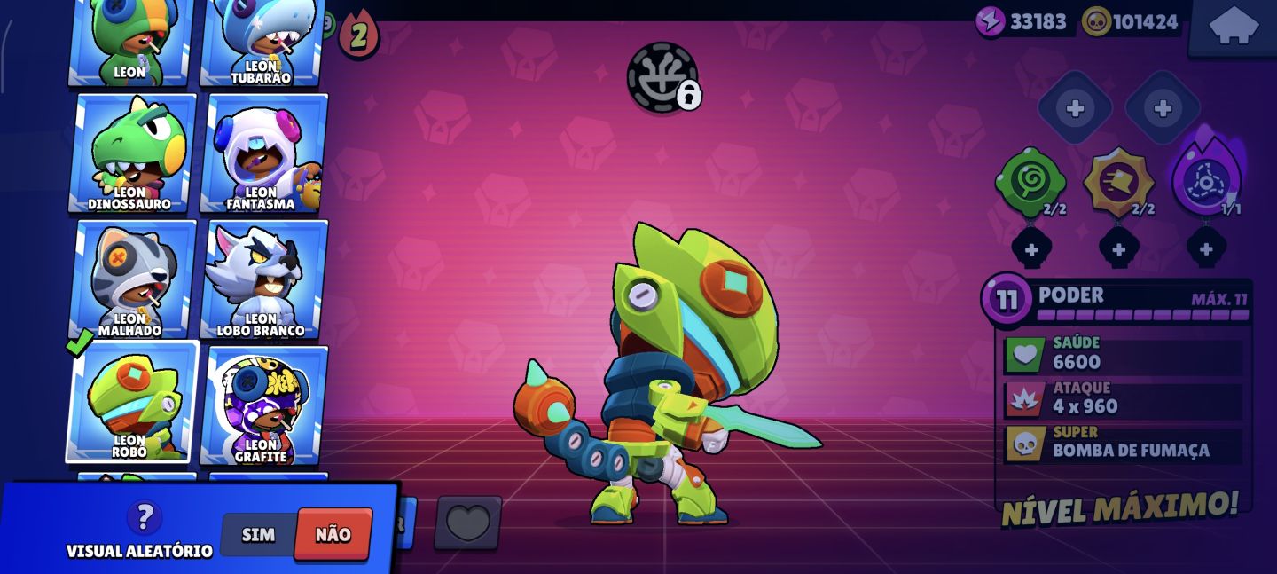 Conta profissional de brawl stars 66K de Troféus
