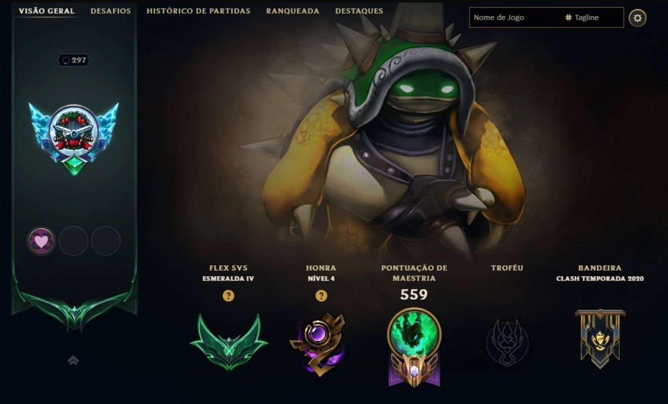 Conta League of Legends - 100% alterável - Rammus Rei, Kayle Juíza etc