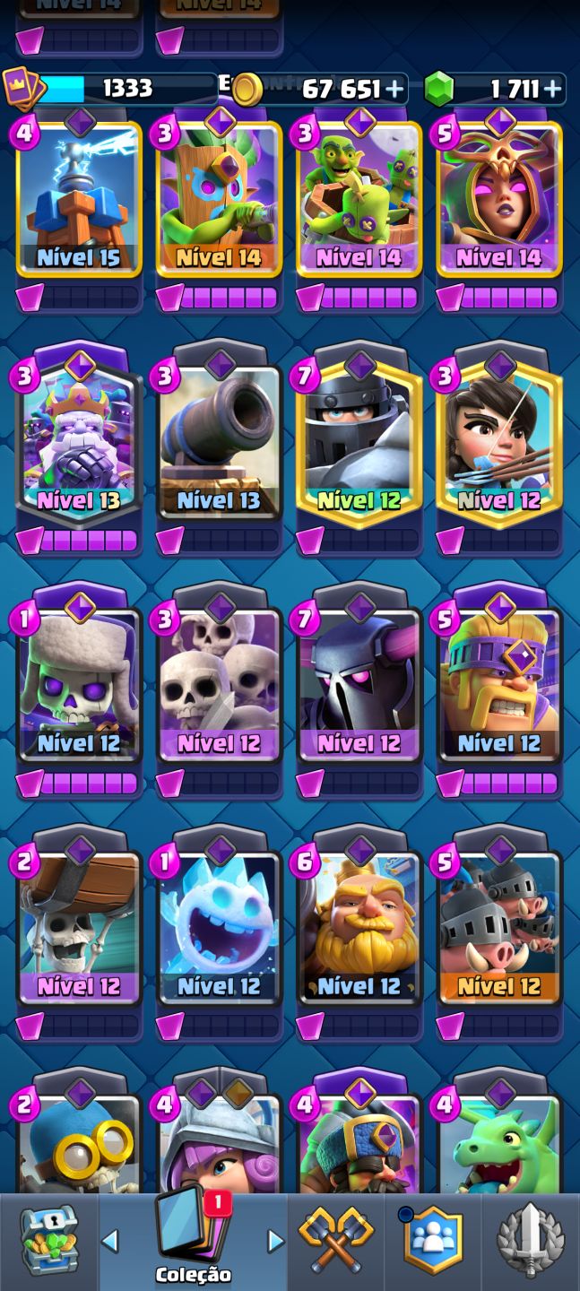 Conta de Clash royale ideal para subir arena