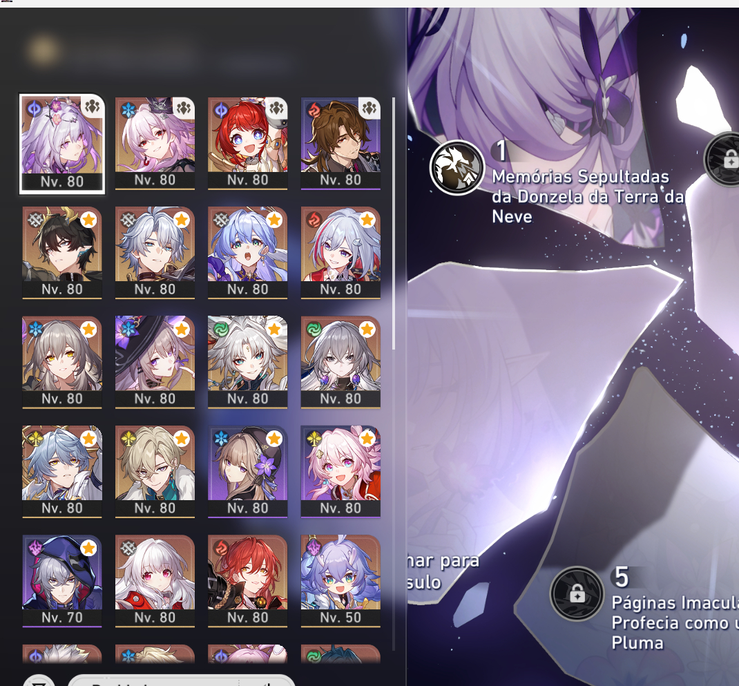 HSR Conta com CASTORICE E1, HIMEKO NOVA + CONE, BLADE FOGO + CONE...