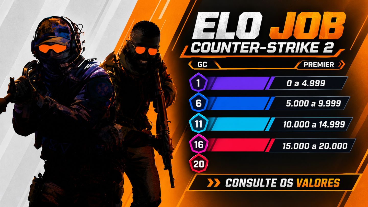 ELOBOOST COUNTER STRIKE - 2 / ELOJOB CS2 / BOOST RANK GC e PREMIER