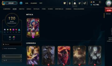 Full Acesso - 120 Skins - 140 Campeões - Level 238 Super Promoção!!!