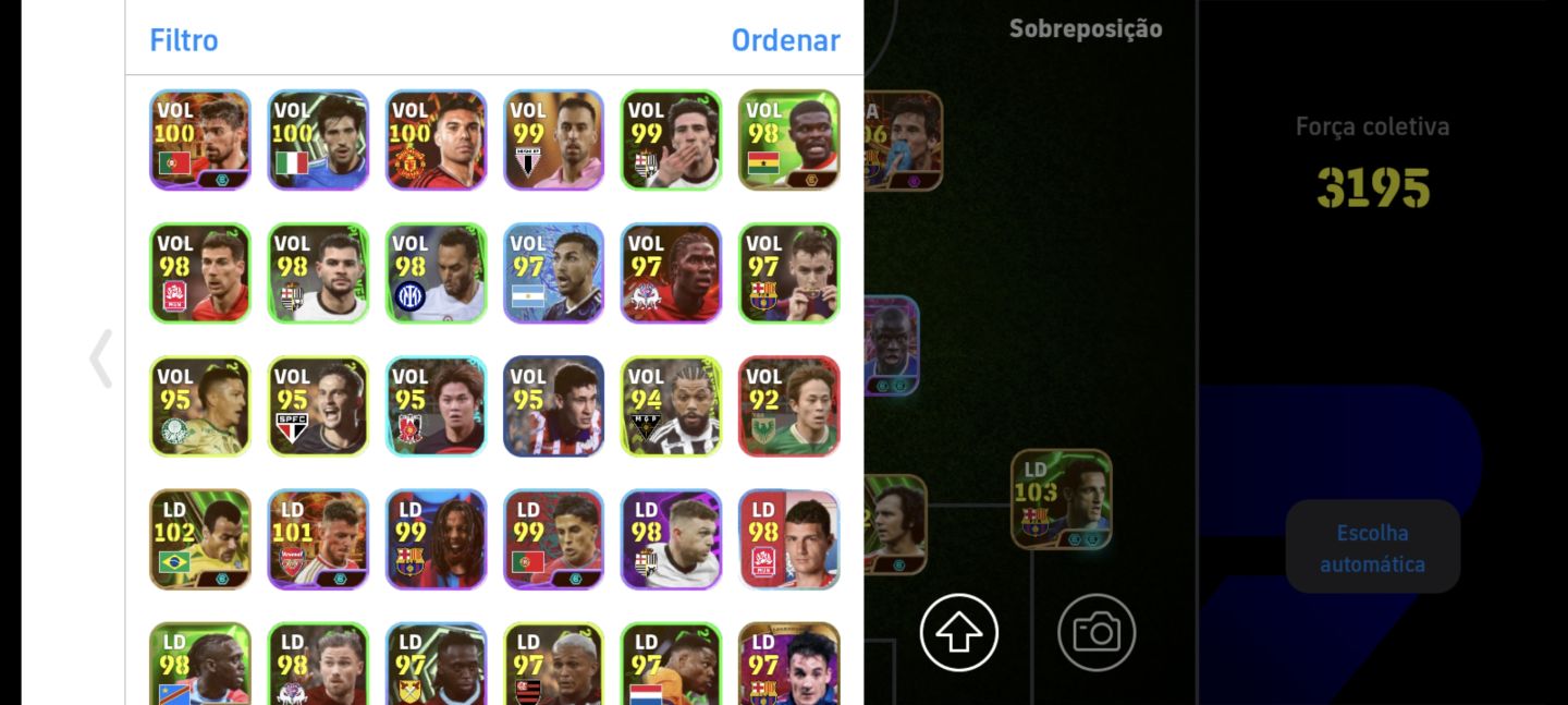 Conta Efootball Muito Rara | 2 Messi 106, Lamine Yamal 103, Viera 104, Totti 106