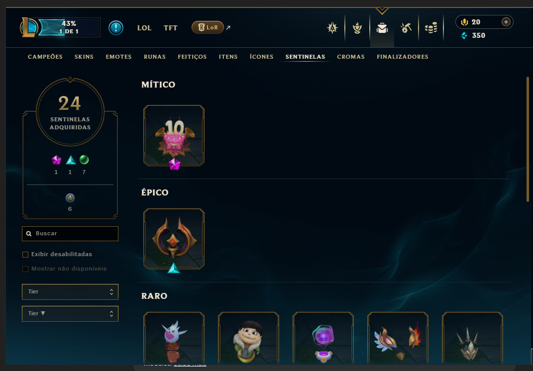 Conta valorant 38 skins - lol 104 skin