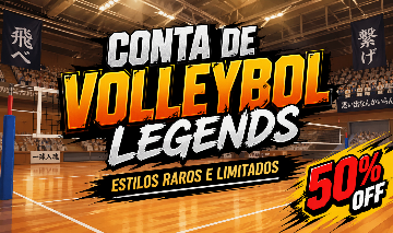 Conta volleybol legends - TSH - HAKKA - Akari - Kazana + 225 Lucky spins!