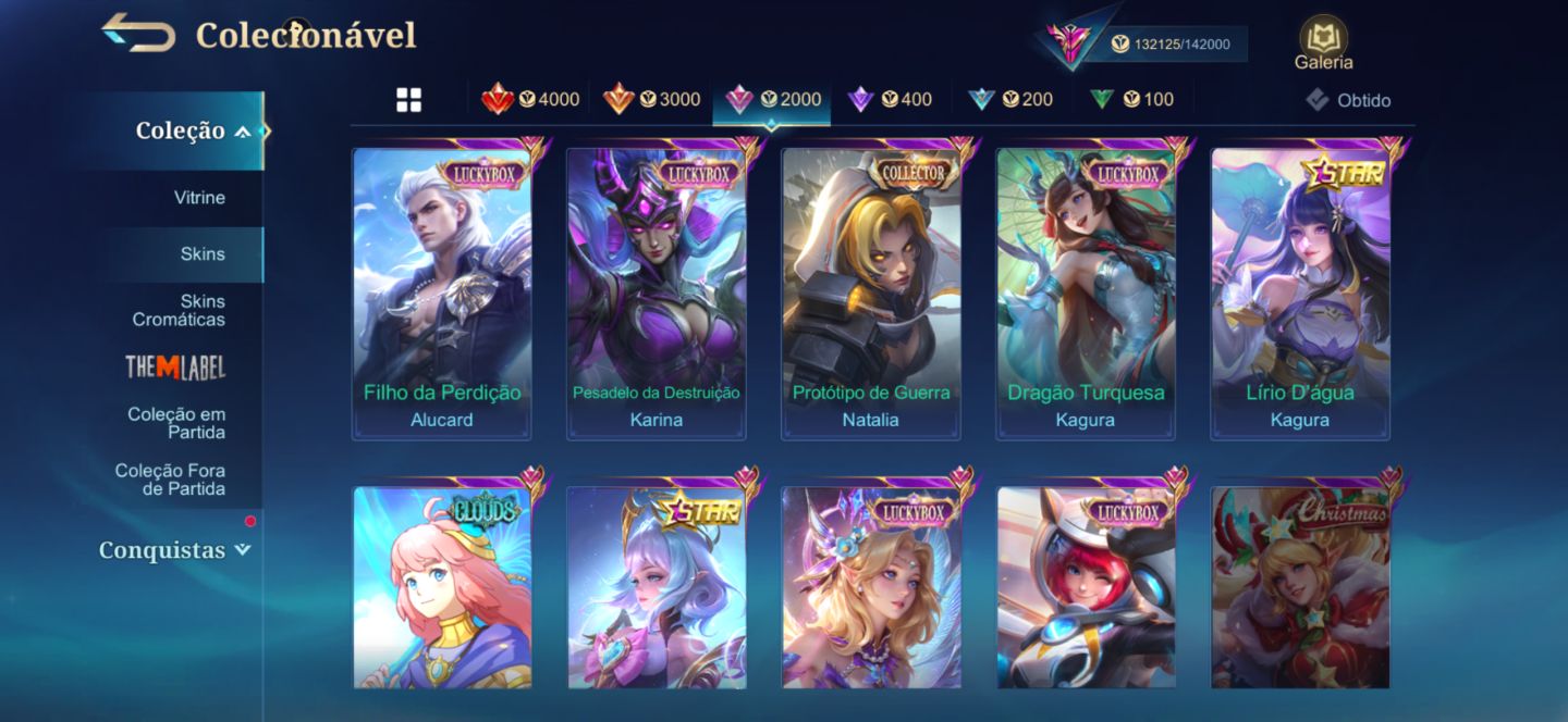CONTA MOBILE LEGENDS