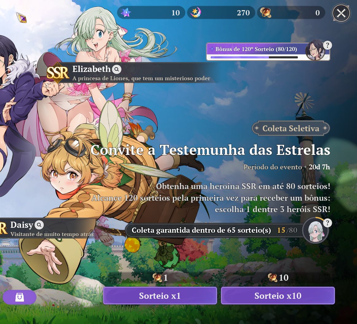 CONTA 7DS ORIGIN - Ban P7 e Meliodas P8 - End Game
