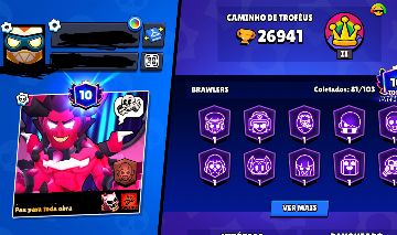 Conta brawl stars boa com 26k de troféus