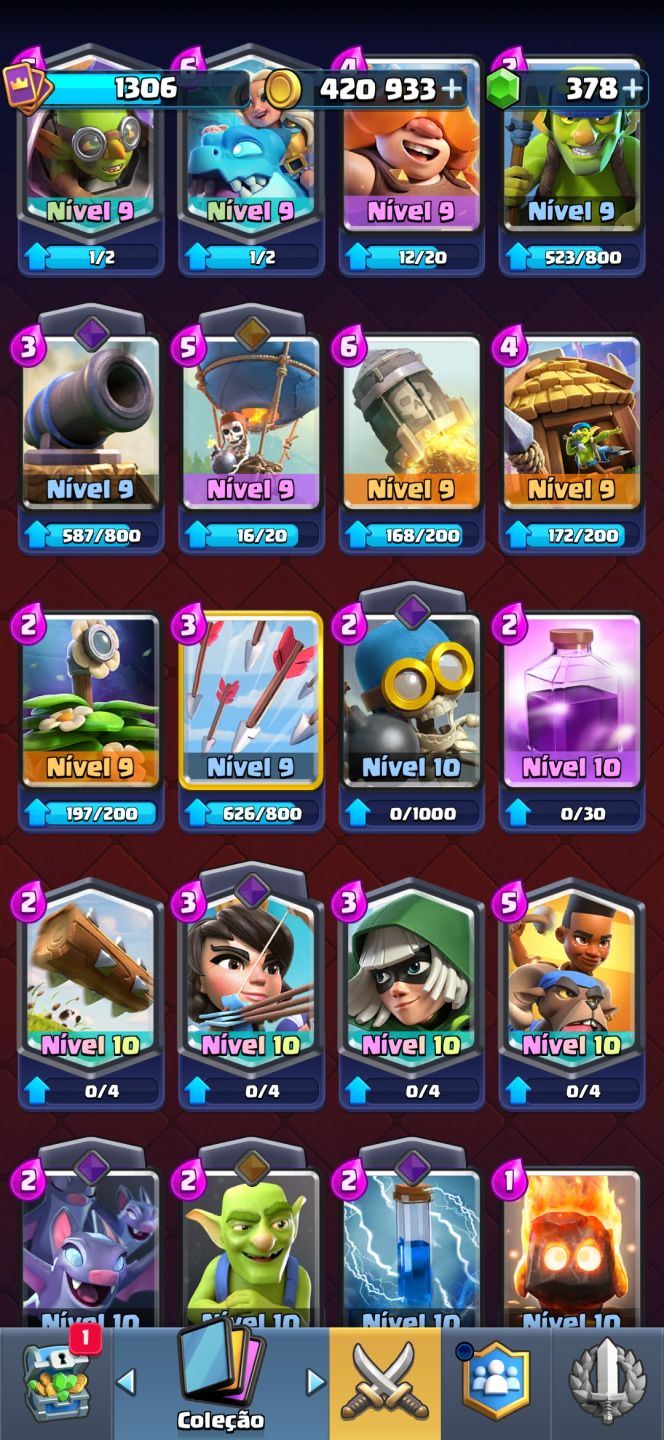 CONTA DE CLASH ROYALE ARENA 19