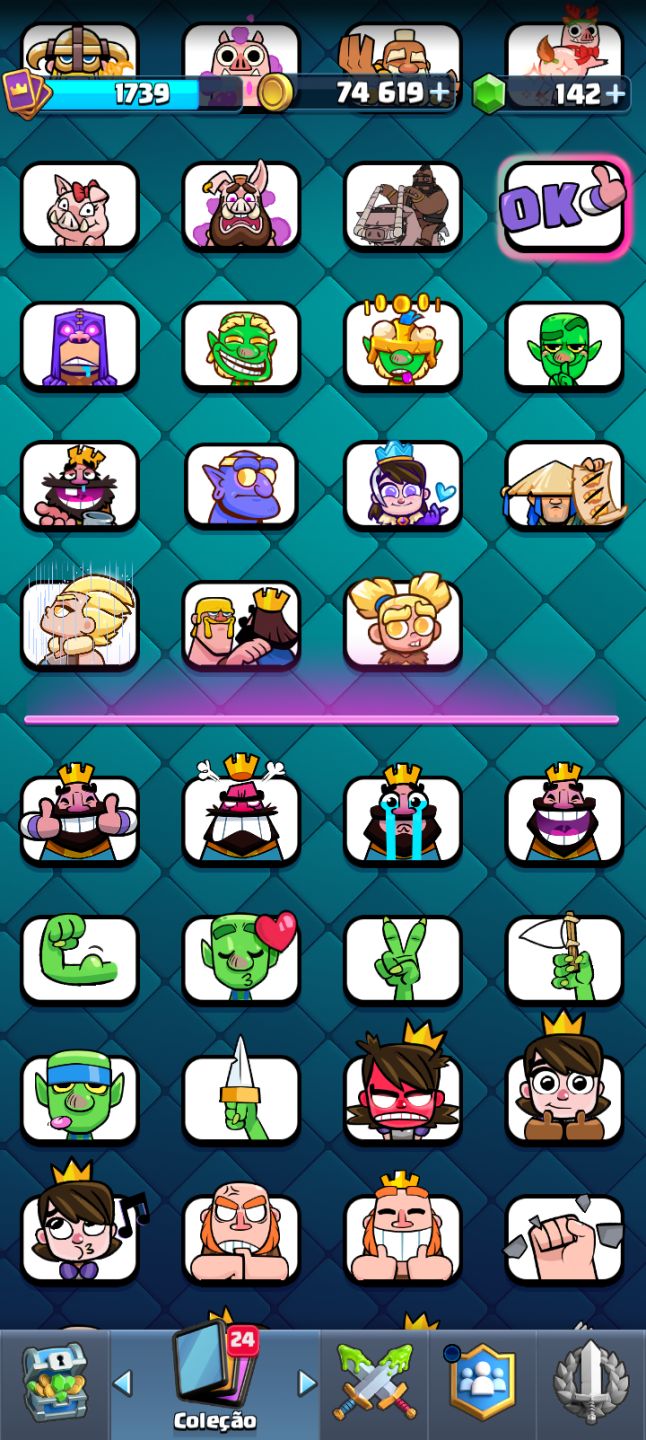 ESSA CONTA DO CLASH ROYALE COM 12000 TROFÉUS