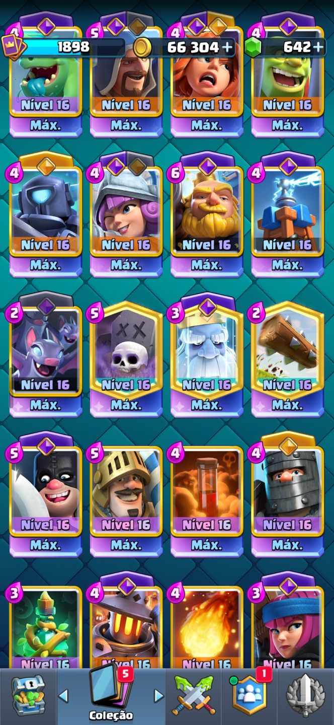 Clash royale conta antiga