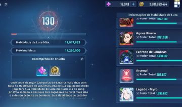 Conta Solo Leveling Arise END GAME 11MM de Poder
