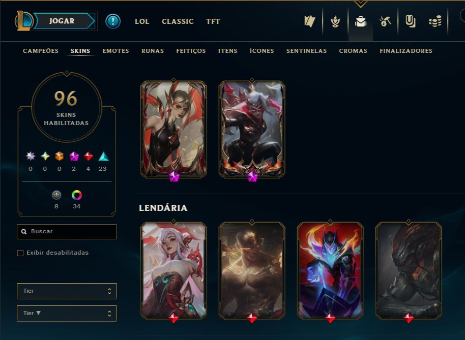 LENDÁRIA LEE SIN PUNHOS DIVINOS + [100 SKINS HABILITADAS] + PLATINA 1 SOLO/FLEX