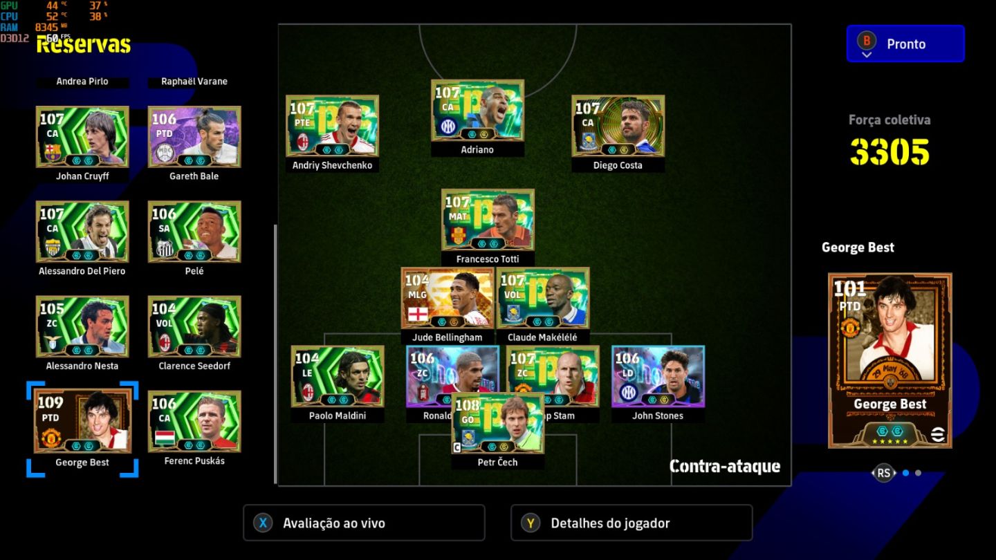 CONTA EFOOTBALL PLATAFORMA XBOX/PC TOPADA DE TUDO