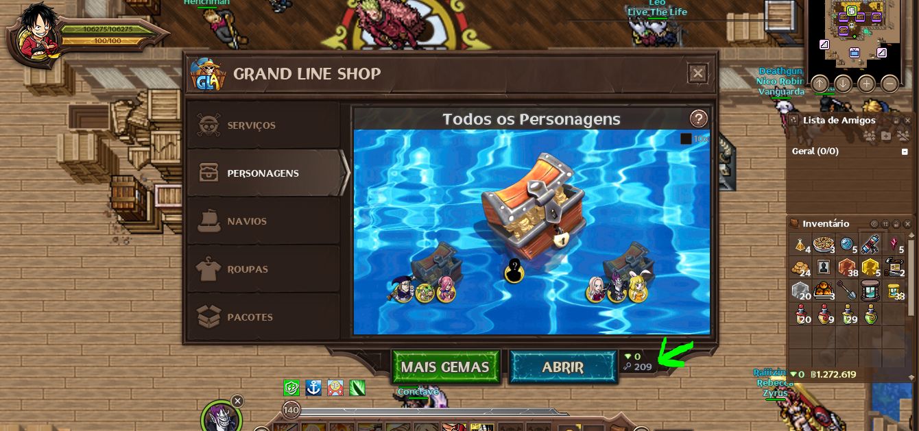 GRAND LINE ADVENTURES | 10.9K | 613 | 97 PERS | FULL +16 | 209 CHAVES | FOUNDER!