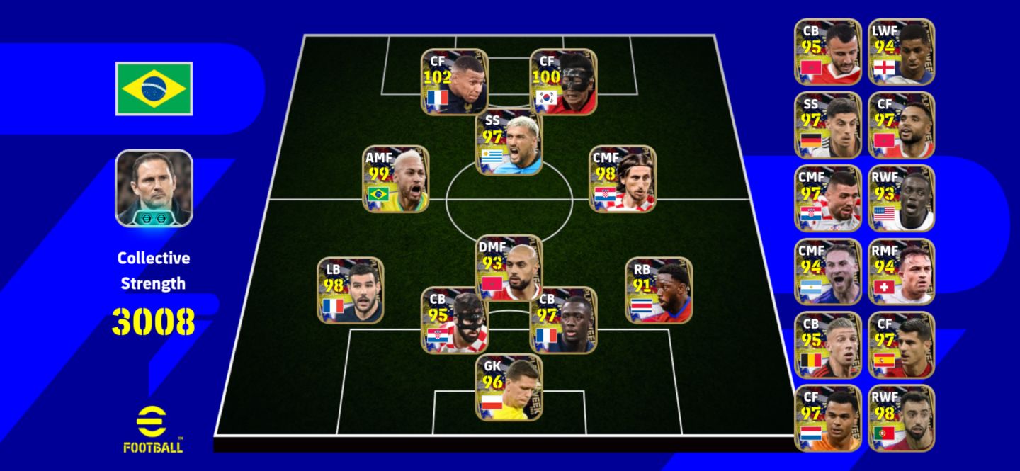 CONTA EFOOTBALL MOBILE SUPER RARA - MAIS DE 900 JOGADORES