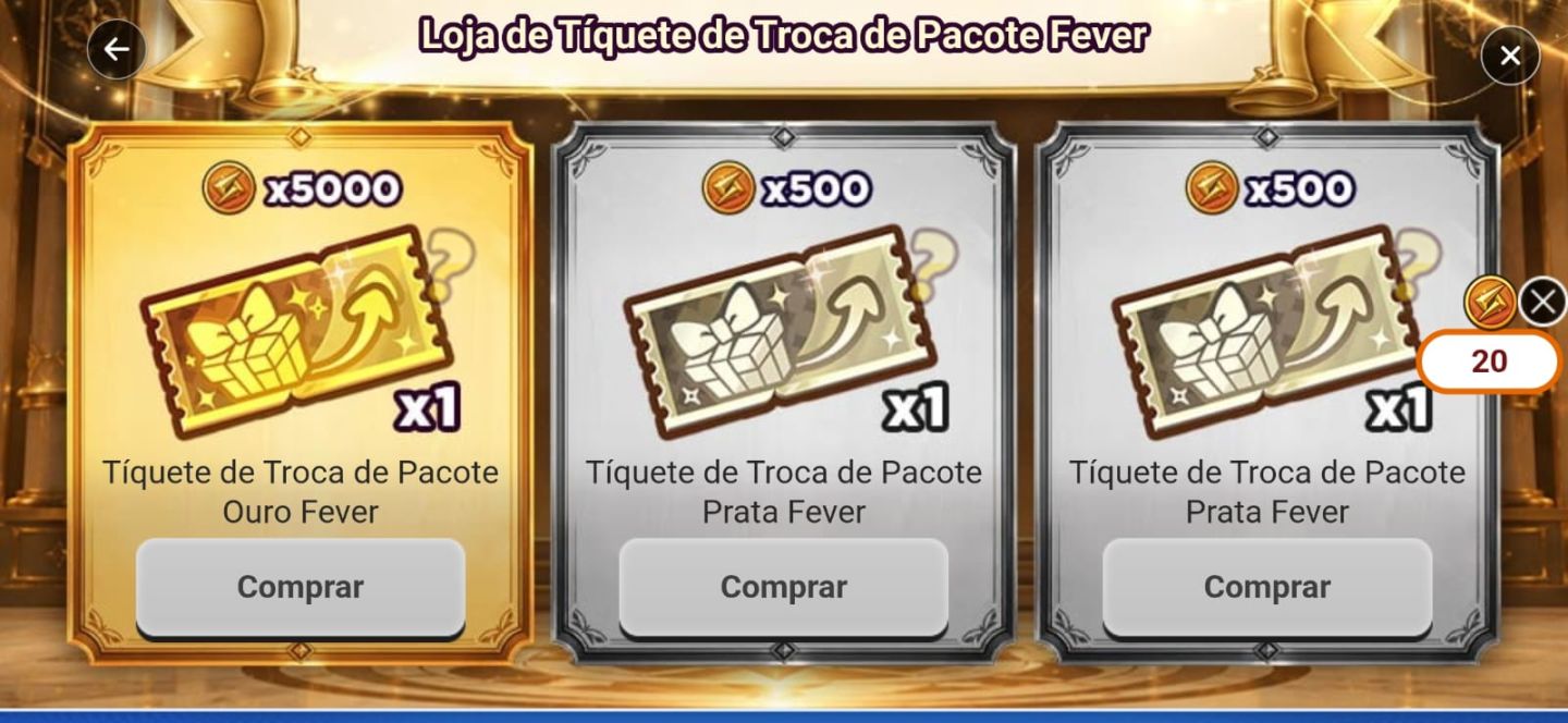 Conta Global starter com LD - Shan + 112 ms - Eventos para fechar