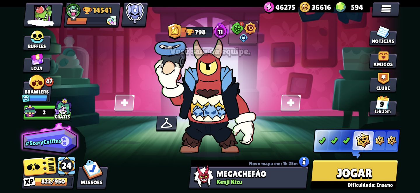 CONTA BRAWL STARS À VENDA 594 GEMAS MUITAS SKINS