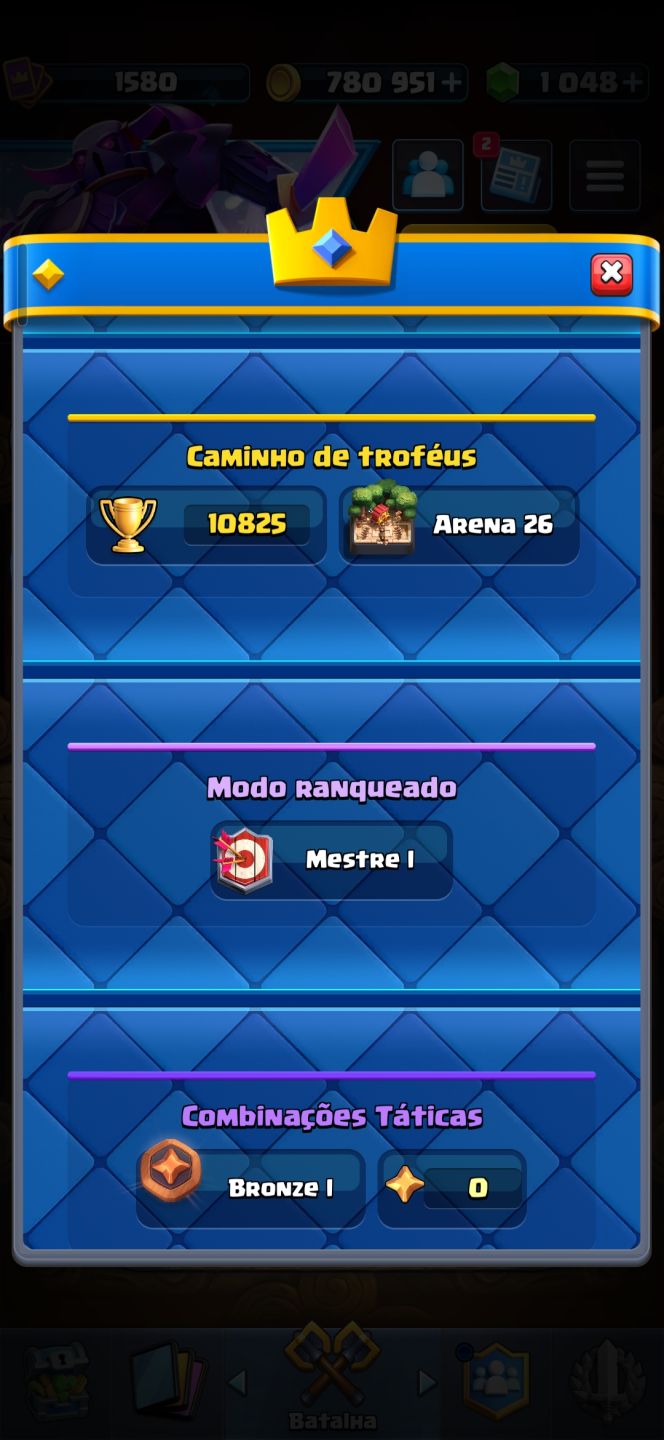Conta de clash royale gemada barata