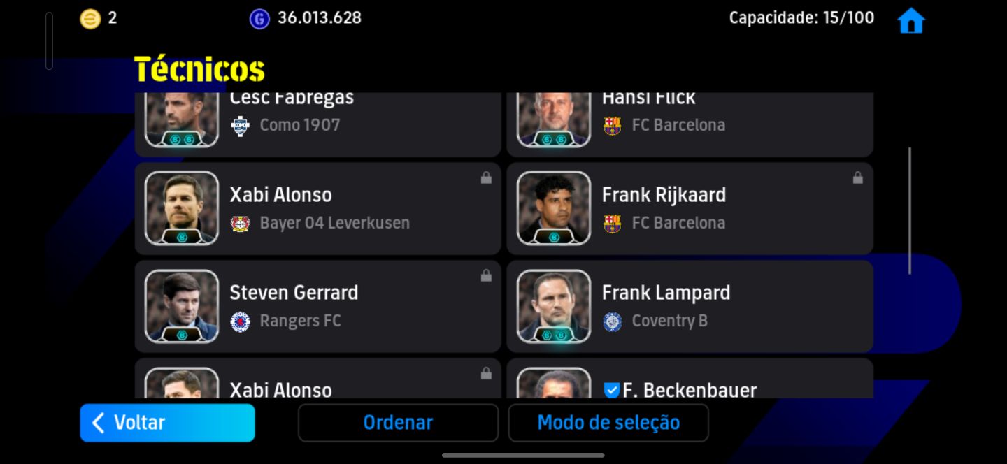 Conta Meta de Efootball Mobile com Romário, Rummenigge, Maddison e Dani Olmo