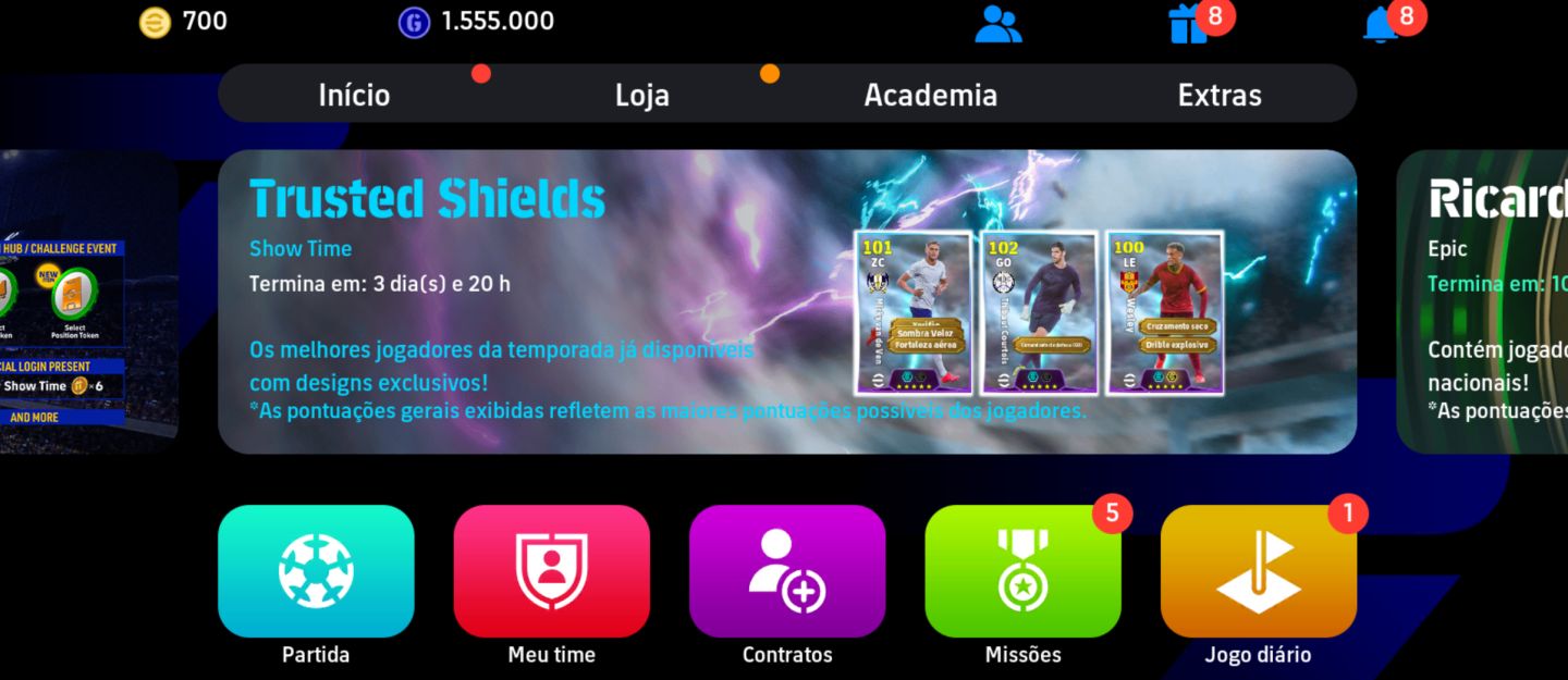 CONTAS PREMIUM eFootball Jogadores Lendários & Top Times yamal, 103 Shev