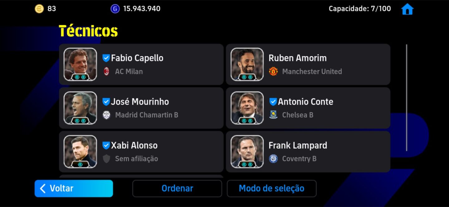 Conta de Efootball TOP PARA DESTRUIR NA RANKED