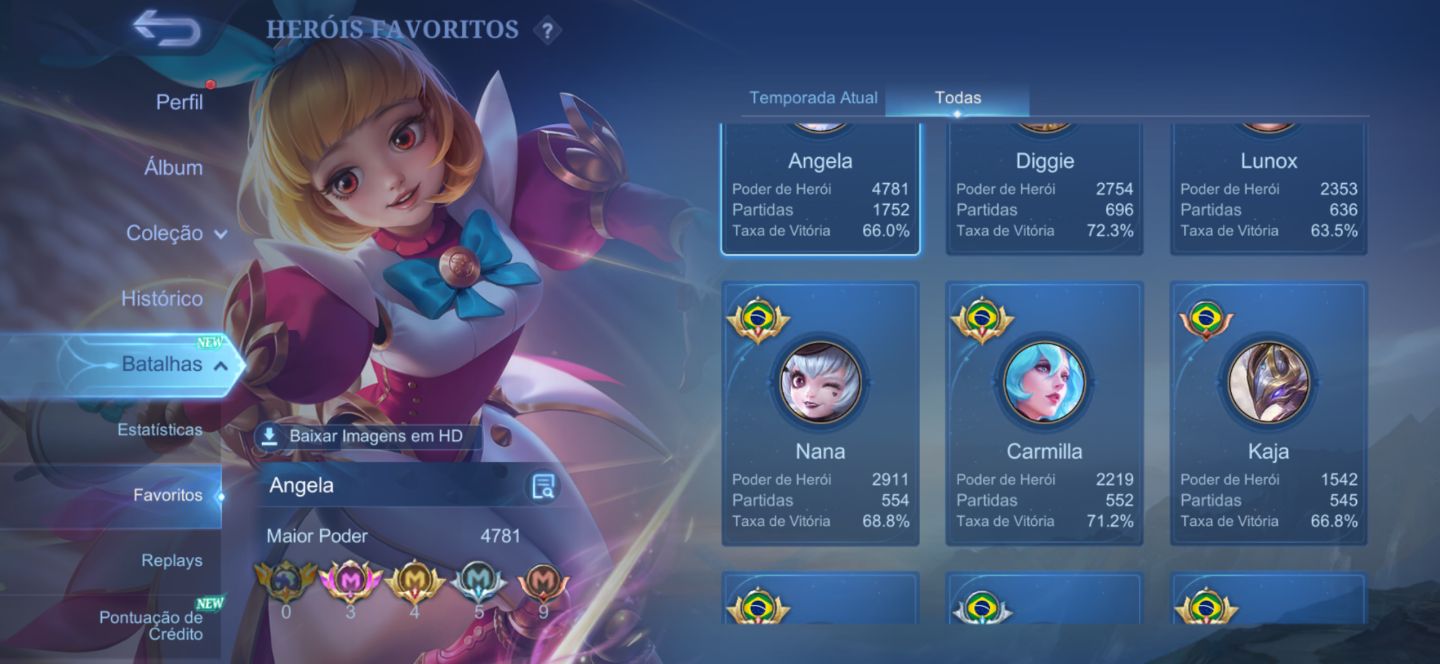 CONTA MOBILE LEGENDS