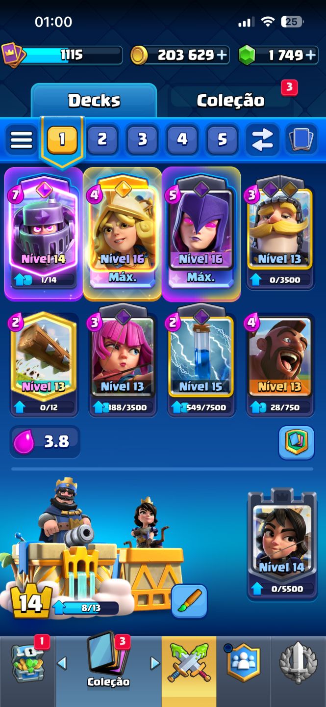 CONTA Clash Royale 10K troféus