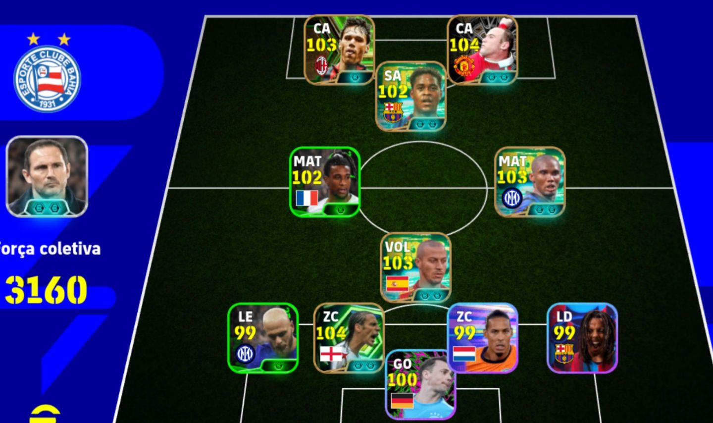 Conta efootball braba e com bons jogadores