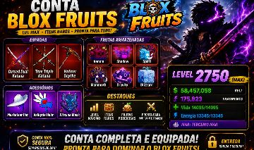 Conta de Blox Fruits level max