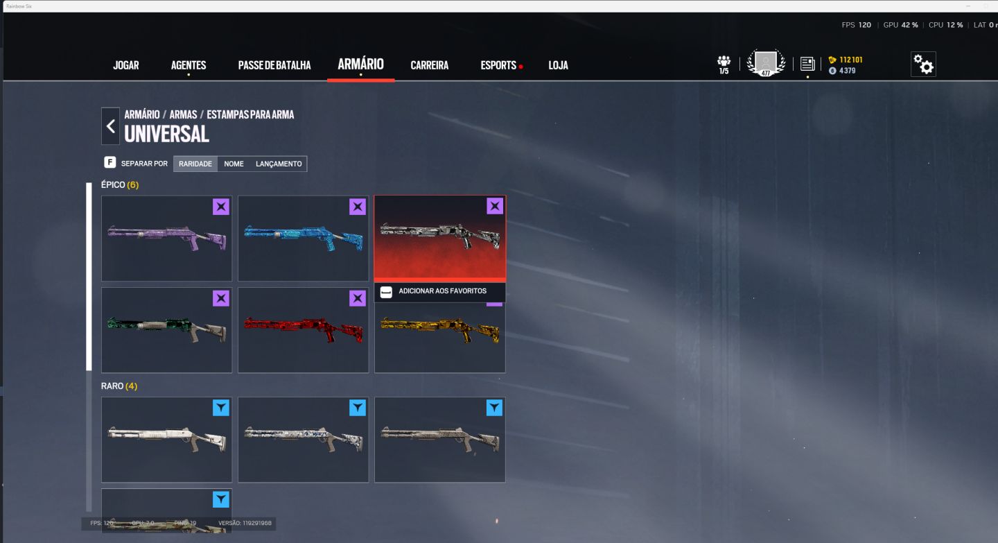 Conta Rainbow six r6 nvl 477 completa 2015