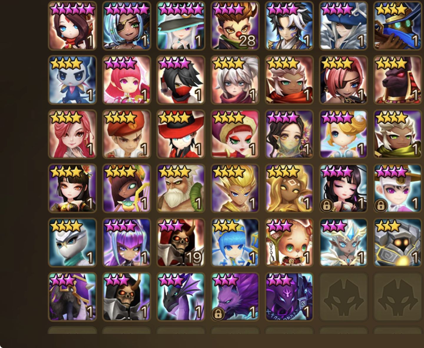 Conta Euro com LD Velaska + vários nat5 elementais