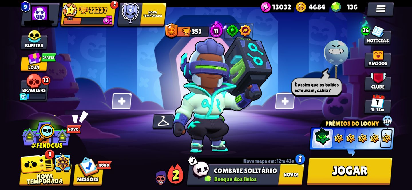 CONTA DE BRAWL STARS + CLASH ROYALE UPADAS