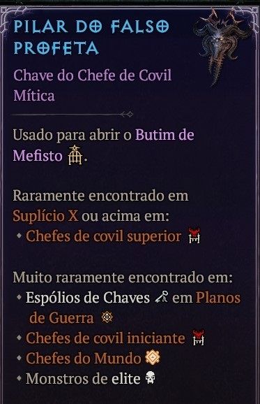 Chave para Butim do Mefisto - Ajudo a matar (Temporada 15 Diablo 4)